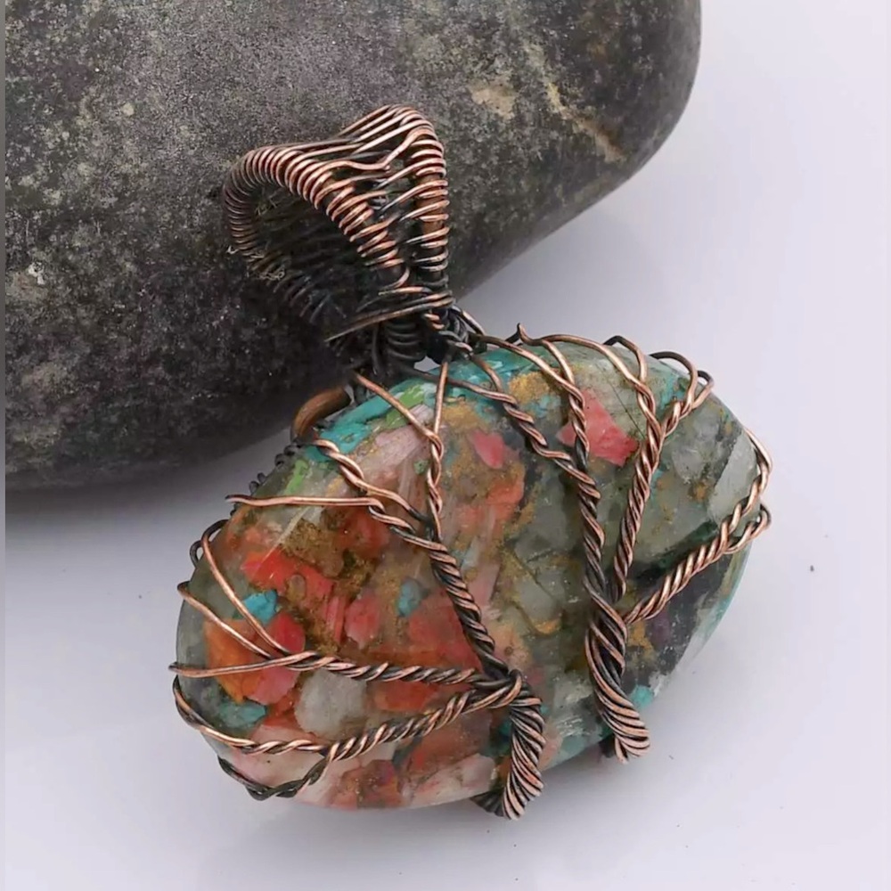 OYSTER TURQUOISE PENDANT